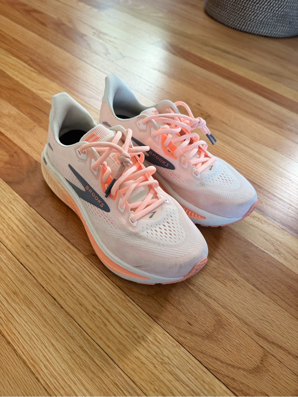 Brooks Women's Running Sneakers - Light Pink with Coral Accents